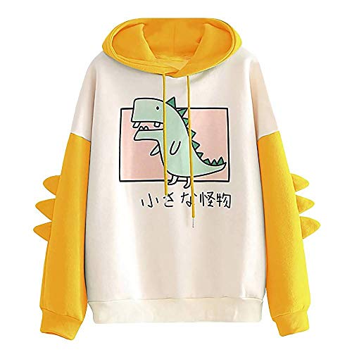 RUNYN Hoodie Damen Sweatshirt mit Kapuze Japanischen Stil Kawaii Karikatur Kapuzenpullover Mädchen Herbst und Winter Pullover für Party Reisen Tägliche von RUNYN