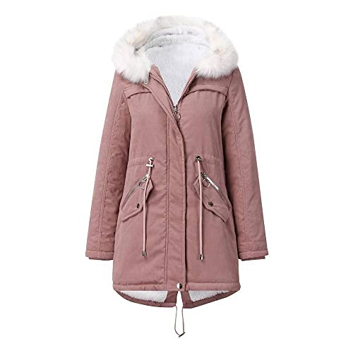 RUNYN übergangsjacke Elegant Wintermantel Lang Langermantel übergangsmantel Herbst Lang Wasserabweisende Jacke Damenmantel Winter Lang Elegant Schwarzer Mantel Mit Kapuze Outdoorjacke Softshelljacken von RUNYN