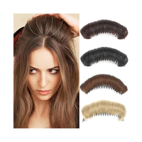 unordentliches Dutt-Haarteil Synthetischer Haarknoten, unsichtbarer Kamm, Perückenclip, Styling, verleiht dem Haar von Frauen Volumen, Haarpolster Haarknoten Haarteil(2) von RUNZE765Z