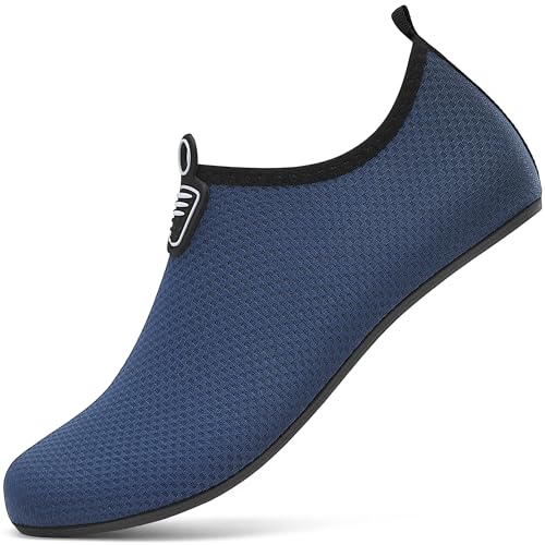 RUOMU Badeschuhe Herren Damen Wasserschuhe Schnell Trocknend Schwimmschuhe Barfußschuhe rutschfeste Leicht Aquaschuhe Strandschuhe fur Männer Frauen,Dunkelblau 41 EU RUOMU Badeschuhe Herren Damen Wasserschuhe Schnell Trocknend Schwimmschuhe Barfußschuhe rutschfeste Leicht Aquaschuhe Strandschuhe fur Männer Frauen,Dunkelblau 41 EU von RUOMU