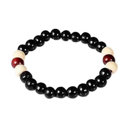 RURUR Bead Bracelet，8mm Meditation Prayer Handmade Beaded Women Men Bracelet Yoga Bracelets(Black) von RURUR
