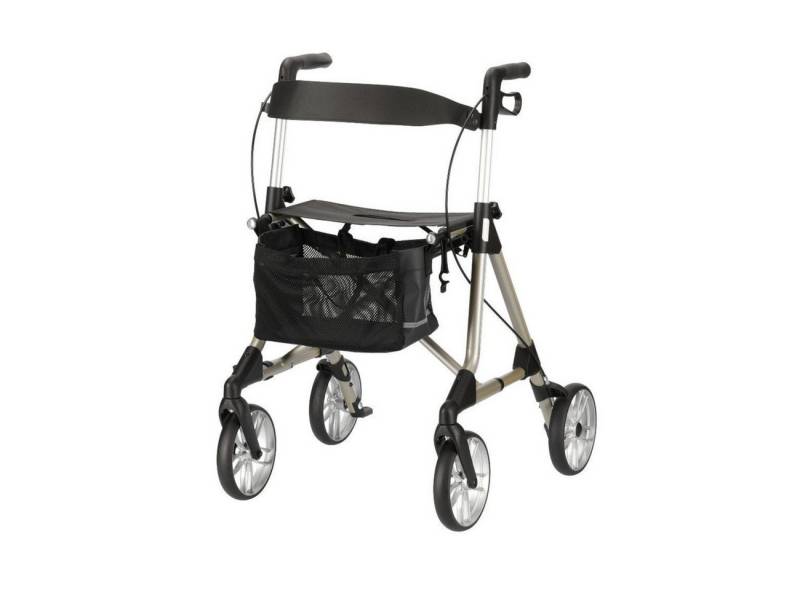 RUSSKA Rollator Elan classic, Sitzhöhe: 54 cm, Leichtgewicht faltbar, Aluminium Leichtgewicht faltbar mit Sitzfläche und Ankipphilfe von RUSSKA