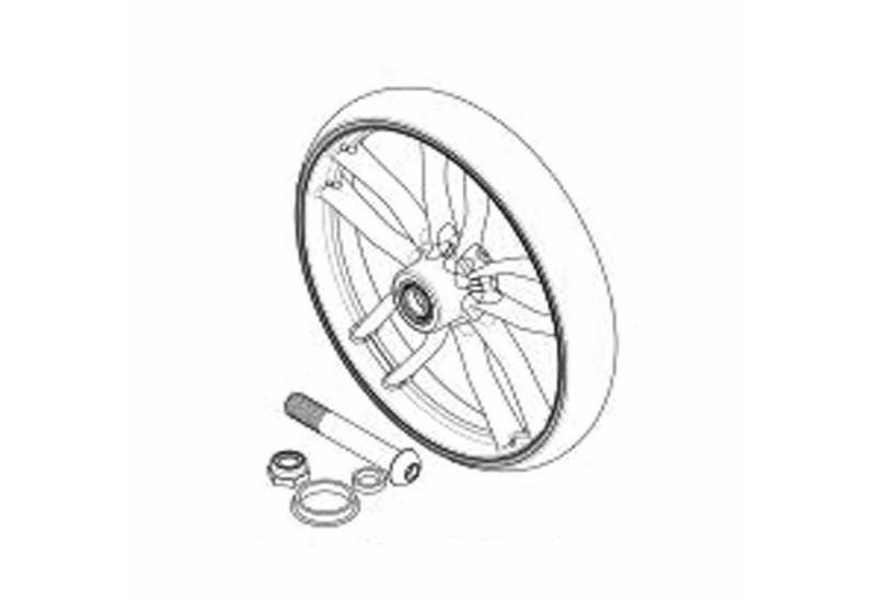 RUSSKA Rollator Hinterrad für Russka Elan Classic – Einfacher Austausch, robust & inkl von RUSSKA