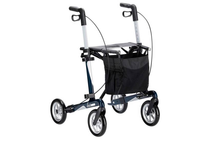 RUSSKA Rollator Russka Rollator Vital Carbon Plus - Saphirblau 54 cm Sitzhöhe von RUSSKA