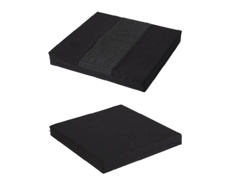 RUSSKA Rollstuhl RUSSKA RG 35 Standard Rollstuhl-Sitzkissen 43 x 45 x 5 cm schwarz mit von RUSSKA
