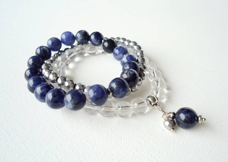 Damen Armband | Stein Perlen Perlen-Armband Drei in Einem Damen Armband | Stein Perlen Perlen-Armband Drei in Einem von RUTULIUKAIshop