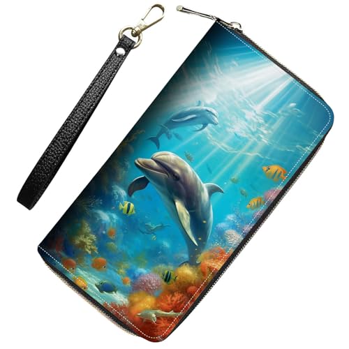 RUUHLJLET Damen-Geldbörse, RFID-blockierend, großes Fassungsvermögen, Geldbörse FBA-XRH-05, Minimalistisch von RUUHLJLET