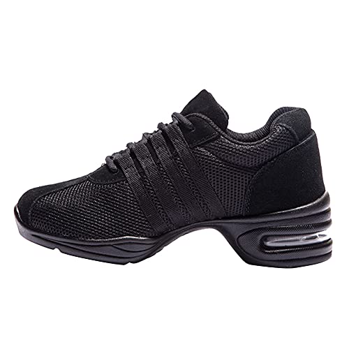 RUYBOZRY Damen & Herren Tanz-Sneakers Geteilte Sohle Freizeit Jazzschuhe Outdoor Tanzschuhe,Model T01M-DQD,Nero,EU 45 von RUYBOZRY