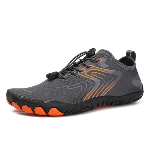 RUYI Barfußschuhe Damen Herren Barfussschuhe, Schnell Trocknend Badeschuhe Traillaufschuhe mit Weich Dicke Sohle, rutschfest Wasserschuhe Fitnessschuhe von RUYI