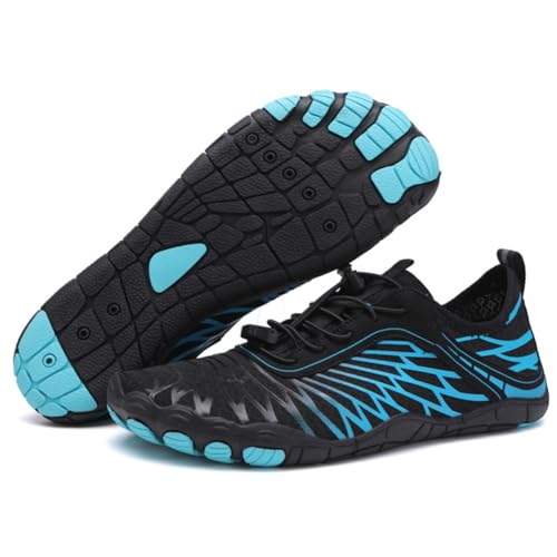 RUYI Barfußschuhe Damen Herren Barfussschuhe, Schnell Trocknend Badeschuhe Traillaufschuhe mit Weich Dicke Sohle, rutschfest Wasserschuhe Fitnessschuhe von RUYI