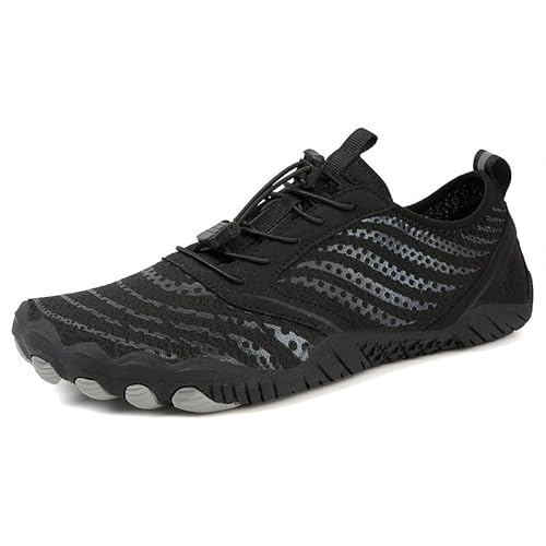 RUYI Barfußschuhe Damen Herren Barfussschuhe, Schnell Trocknend Badeschuhe Traillaufschuhe mit Weich Dicke Sohle, rutschfest Wasserschuhe Fitnessschuhe von RUYI