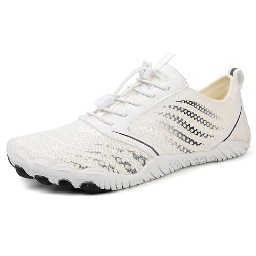 RUYI Barfußschuhe Damen Herren Barfussschuhe, Schnell Trocknend Badeschuhe Traillaufschuhe mit Weich Dicke Sohle, rutschfest Wasserschuhe Fitnessschuhe von RUYI