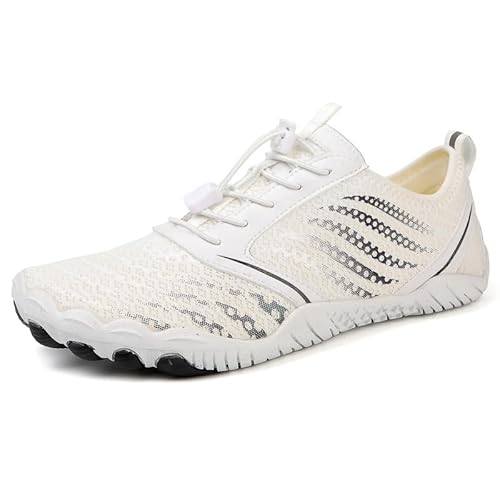 RUYI Barfußschuhe Damen Herren Barfussschuhe, Schnell Trocknend Badeschuhe Traillaufschuhe mit Weich Dicke Sohle, rutschfest Wasserschuhe Fitnessschuhe von RUYI