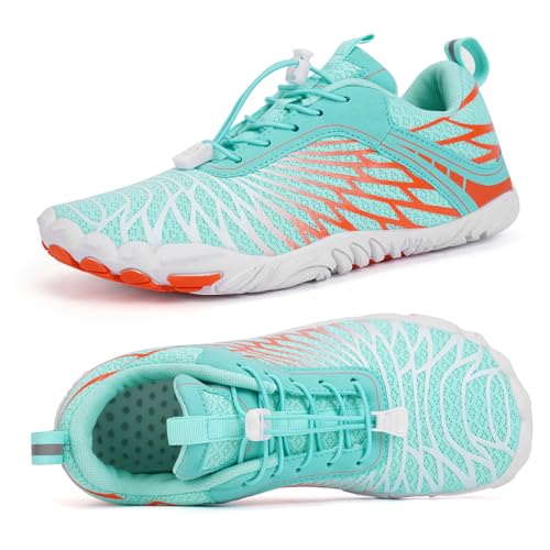 RUYI Barfußschuhe Damen Herren Barfussschuhe Minimalistische Traillaufschuhe Atmungsaktiv Walkingschuhe mit Breiter Zehenbox & Zero-Drop Sohle - Unterstützt einen Gesunden Gang von RUYI