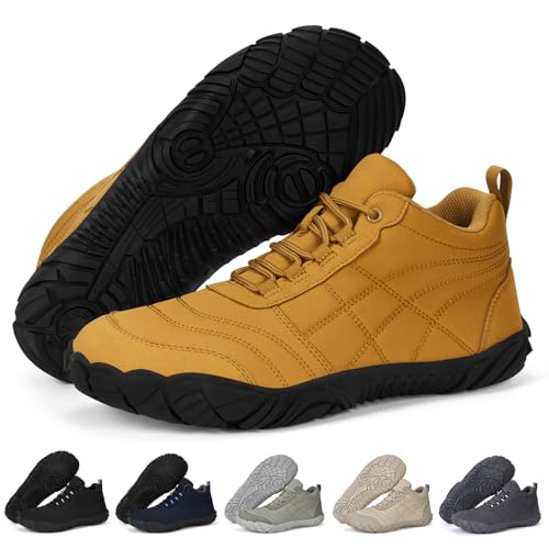 RUYI Barfußschuhe Herren Barfuss Schuhe Damen mit Breite Zehenbox und Zero-Drop Solhe Leicht Weich Fitnessschuhe Atmungsaktiv rutschfest Trekking-Wanderschuhe Walkingschuhe von RUYI