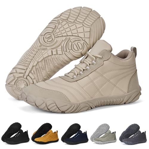 RUYI Barfußschuhe Herren Barfuss Schuhe Damen mit Breite Zehenbox und Zero-Drop Solhe Leicht Weich Fitnessschuhe Atmungsaktiv rutschfest Trekking-Wanderschuhe Walkingschuhe von RUYI