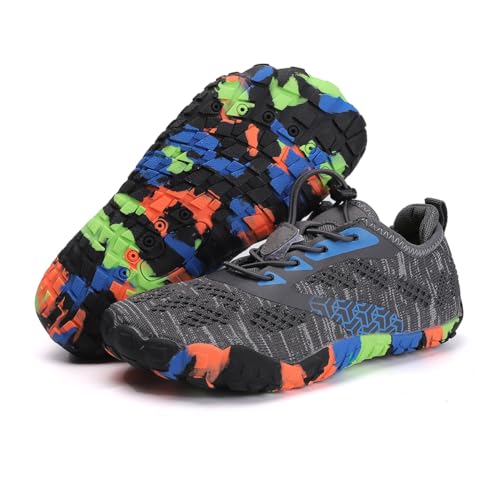RUYI Barfußschuhe Kinder Barfussschuhe Jungen Mädchen Badeschuhe Schnell Trocknend Wasserschuhe Atmungsaktiv Strandschuhe rutschfest Wanderschuhe von RUYI
