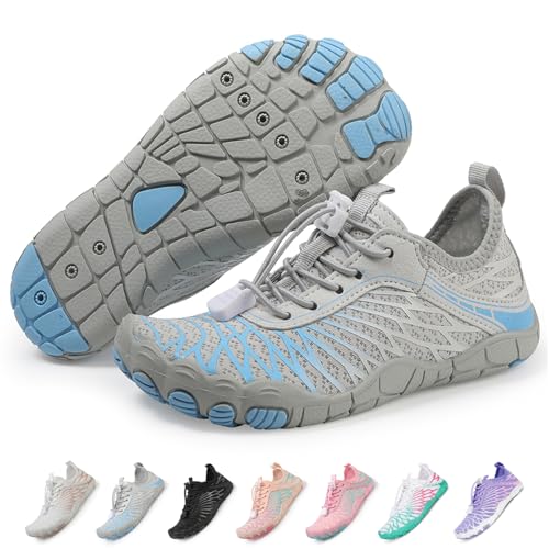 RUYI Barfußschuhe Kinder Barfussschuhe Jungen Mädchen Badeschuhe Schnell Trocknend Wasserschuhe Atmungsaktiv Strandschuhe rutschfest Wanderschuhe von RUYI