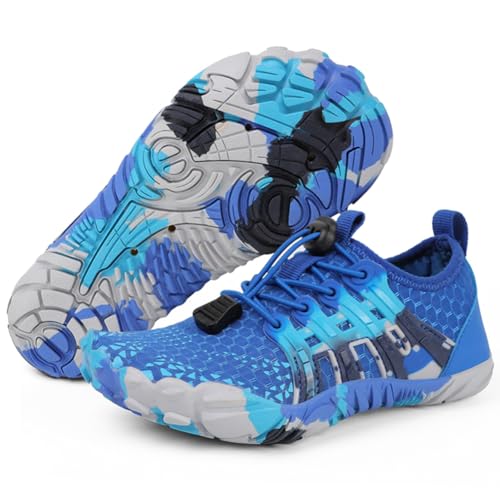 RUYI Barfußschuhe Kinder Barfussschuhe Jungen Mädchen Badeschuhe Schnell Trocknend Wasserschuhe Atmungsaktiv Strandschuhe rutschfest Wanderschuhe von RUYI