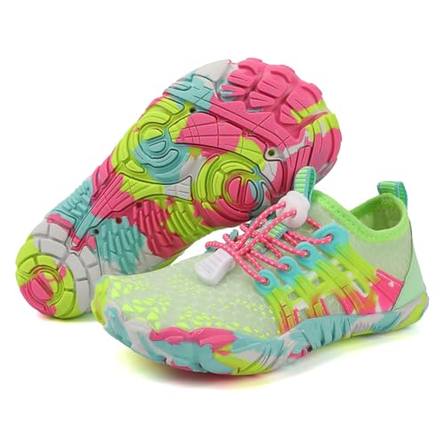 RUYI Barfußschuhe Kinder Barfussschuhe Jungen Mädchen Badeschuhe Schnell Trocknend Wasserschuhe Atmungsaktiv Strandschuhe rutschfest Wanderschuhe von RUYI