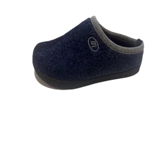 RUYI Hausschuhe Herren Damen Filz Pantoffeln Warme Bequem Filzpantoffeln Winter Slippers mit Fußgewölbeunterstützung & rutschfeste Gummisohle für Drinnen und Draussen von RUYI