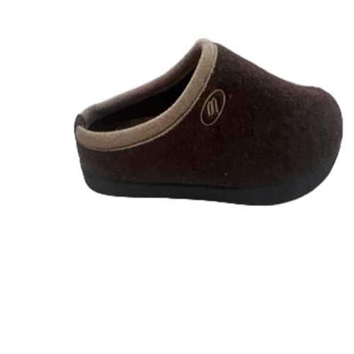 RUYI Hausschuhe Herren Damen Filz Pantoffeln Warme Bequem Filzpantoffeln Winter Slippers mit Fußgewölbeunterstützung & rutschfeste Gummisohle für Drinnen und Draussen von RUYI