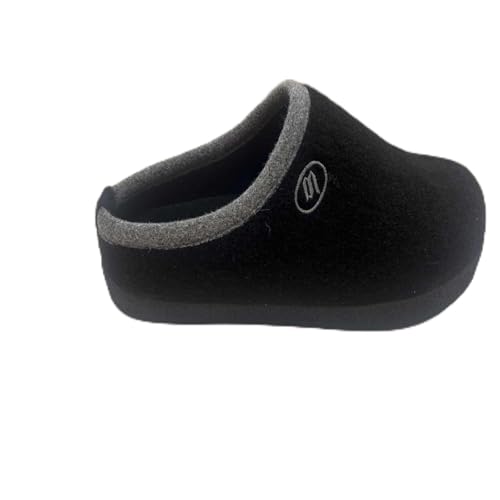 RUYI Hausschuhe Herren Damen Filz Pantoffeln Warme Bequem Filzpantoffeln Winter Slippers mit Fußgewölbeunterstützung & rutschfeste Gummisohle für Drinnen und Draussen von RUYI