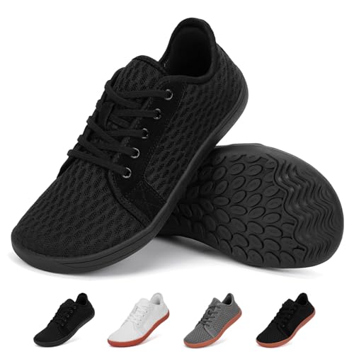 RUYI Breite Barfußschuhe Herren Damen Slip on Sneaker Minimalistische Barfussschuhe mit Zero-Drop-Sohle, Atmungsaktiv Barfuss Schuhe Leicht Walkingschuhe RUYI Breite Barfußschuhe Herren Damen Slip on Sneaker Minimalistische Barfussschuhe mit Zero-Drop-Sohle, Atmungsaktiv Barfuss Schuhe Leicht Walkingschuhe von RUYI