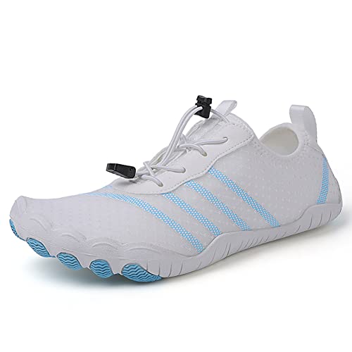 RUYI Unisex Barfußschuhe Damen Herren Traillaufschuhe, Weich Leicht Fitnessschuhe mit rutschfest Sohle & Breiter Zehenbox, Schnell Trocknend Badeschuhe von RUYI