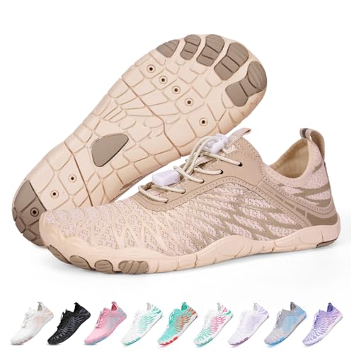 RUYI Unisex Barfußschuhe Damen Herren Traillaufschuhe, Weich Leicht Fitnessschuhe mit rutschfest Sohle & Breiter Zehenbox, Schnell Trocknend Badeschuhe RUYI Unisex Barfußschuhe Damen Herren Traillaufschuhe, Weich Leicht Fitnessschuhe mit rutschfest Sohle & Breiter Zehenbox, Schnell Trocknend Badeschuhe von RUYI
