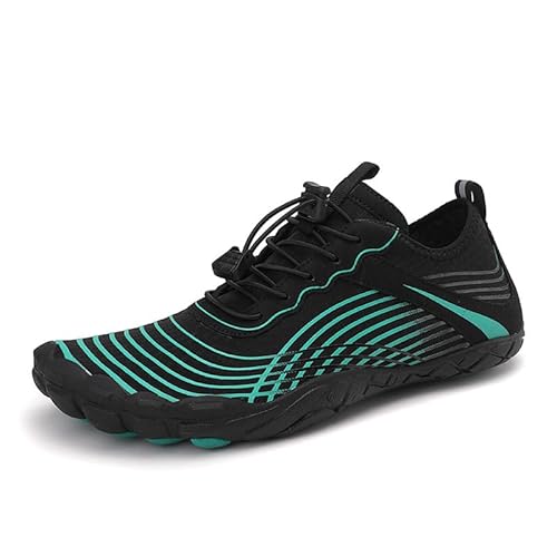 RUYI Unisex Barfußschuhe Damen Herren Traillaufschuhe, Weich Leicht Fitnessschuhe mit rutschfest Sohle & Breiter Zehenbox, Schnell Trocknend Badeschuhe von RUYI