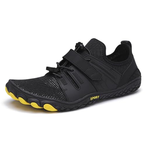 RUYI Unisex Barfußschuhe Damen Herren Wasserschuhe, Schnell Trocknend Badeschuhe, Weich Leicht Traillaufschuhe Fitnessschuhe mit rutschfest Sohle & Breiter Zehenbox von RUYI