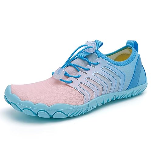 RUYI Unisex Barfußschuhe Damen Herren Wasserschuhe, Schnell Trocknend Badeschuhe, Weich Leicht Traillaufschuhe Fitnessschuhe mit rutschfest Sohle & Breiter Zehenbox von RUYI