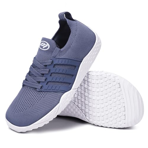RUYI Unisex Breite Barfußschuhe Damen Herren Barfuss Schuhe Minimalistische Traillaufschuhe Atmungsaktiv Sneaker rutschfest Walkingschuhe mit Zero-Drop-Sohle von RUYI