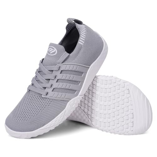 RUYI Unisex Breite Barfußschuhe Damen Herren Barfuss Schuhe Minimalistische Traillaufschuhe Atmungsaktiv Sneaker rutschfest Walkingschuhe mit Zero-Drop-Sohle von RUYI