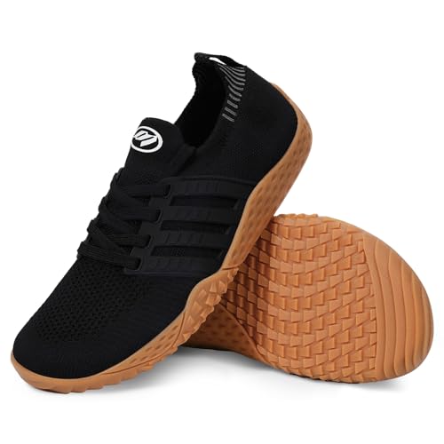 RUYI Unisex Breite Barfußschuhe Damen Herren Barfuss Schuhe Minimalistische Traillaufschuhe Atmungsaktiv Sneaker rutschfest Walkingschuhe mit Zero-Drop-Sohle von RUYI