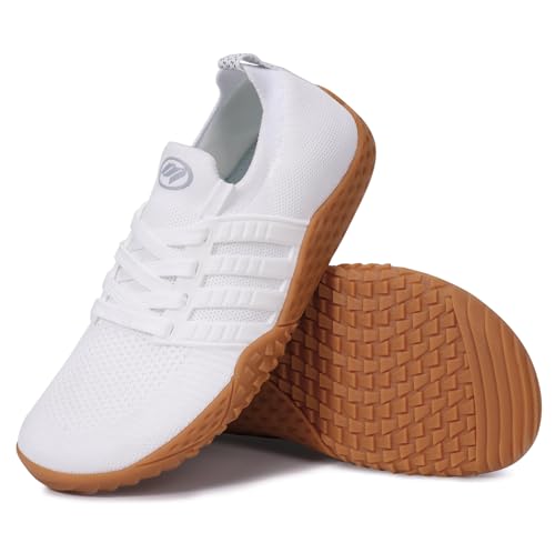 RUYI Unisex Breite Barfußschuhe Damen Herren Barfuss Schuhe Minimalistische Traillaufschuhe Atmungsaktiv Sneaker rutschfest Walkingschuhe mit Zero-Drop-Sohle von RUYI