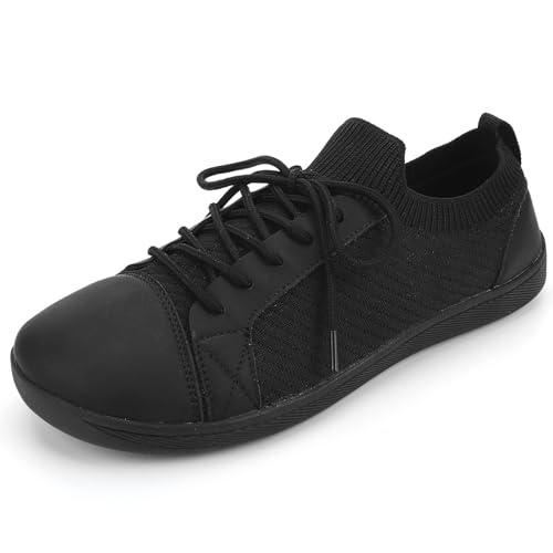 RUYI Unisex Knit Barfußschuhe Damen Herren Barfuss Schuhe, Minimalistische Walkingschuhe Traillaufschuhe, Bequem Freizeitschuhe mit Breiter Zehenbox und Zero-Drop Sohle von RUYI