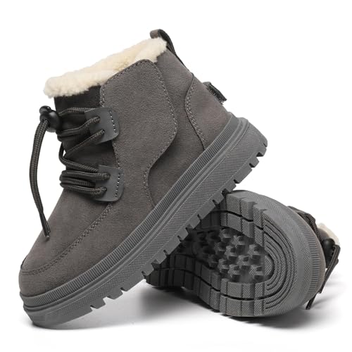 RUYI Winterschuhe Mädchen Winterstiefel Jungen Boots Kinder Warme Gefüttert Schneestiefel Outdoor von RUYI