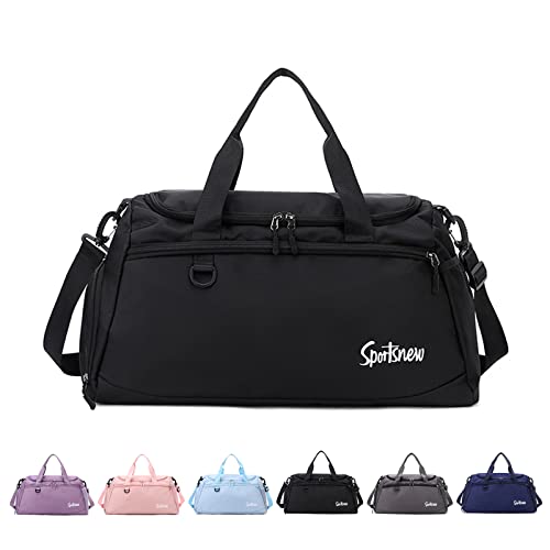 Sporttasche Reisetasche für Damen und Herren, 35L Sporttasche mit Schuhfach und Nassfach, Wasserdicht Weekender-Tasche Travel Bag Leichte Trainingstasche für Sport Gym Reise Yoga von RUYI