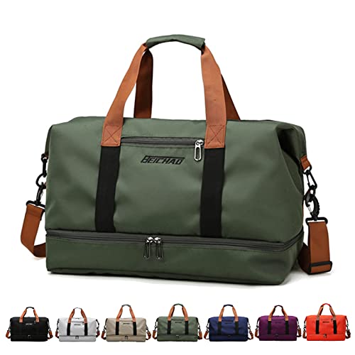 Sporttasche & Reisetasche für Damen und Herren - mit Schuhfach & Nassfach, Large Capacity Travel Bag Leichte Trainingstasche wasserdichte Schwimmtasche für Reisen, Sport, Fitness von RUYI