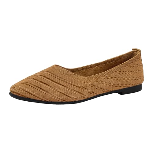Damen Ballerinas Slip On Leichte Atmungsaktiv Freizeitschuhe Halbschuhe Slippers Frauen Bequeme Businessschuhe Büro Flache Schuhe Damen Ballerinas Slip On Leichte Atmungsaktiv Freizeitschuhe Halbschuhe Slippers Frauen Bequeme Businessschuhe Büro Flache Schuhe von RUYUUEQ