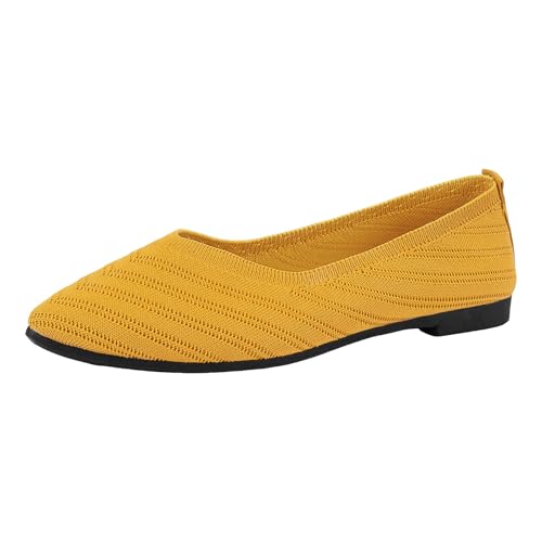 Damen Ballerinas Slip On Leichte Atmungsaktiv Freizeitschuhe Halbschuhe Slippers Frauen Bequeme Businessschuhe Büro Flache Schuhe Damen Ballerinas Slip On Leichte Atmungsaktiv Freizeitschuhe Halbschuhe Slippers Frauen Bequeme Businessschuhe Büro Flache Schuhe von RUYUUEQ