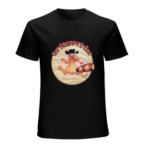 Men's E1Syndicate T-Shirt Fat Freddy's Cat LSD Blotter Trip Art Ayahuasca DMT 5513 Black XL von RUZHI RARE