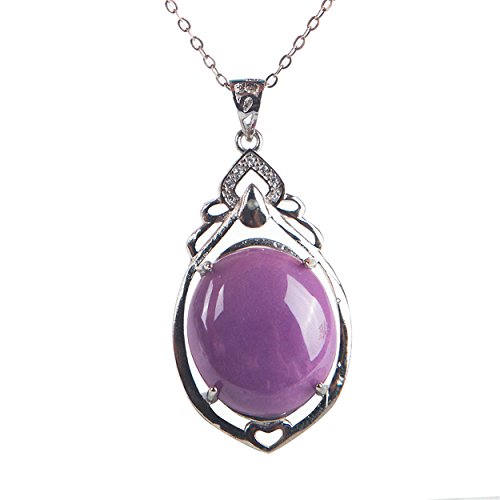 RVBLRDSE natural stone pendant Echter purpurroter natürlicher Phosphosiderit-Edelstein-Frauen-Halsketten-Anhänger von RVBLRDSE