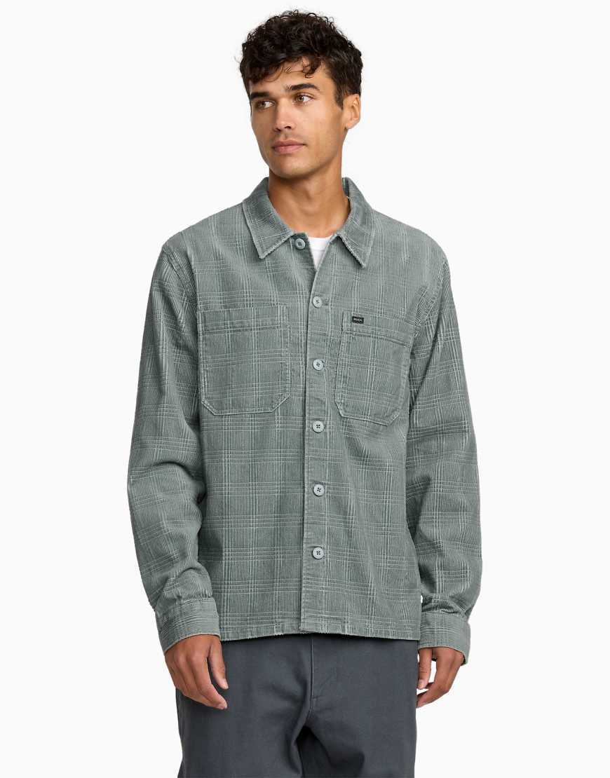RVCA - Adams - Hemdjacke in Bleigrau von RVCA