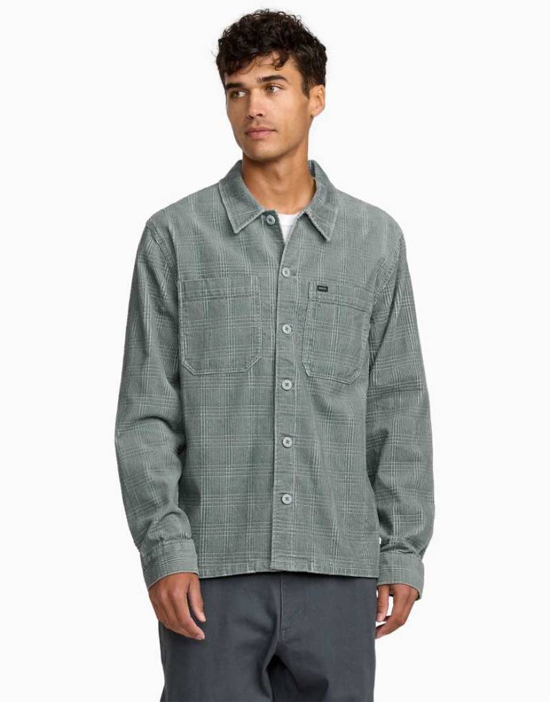 RVCA - Adams - Hemdjacke in Bleigrau von RVCA