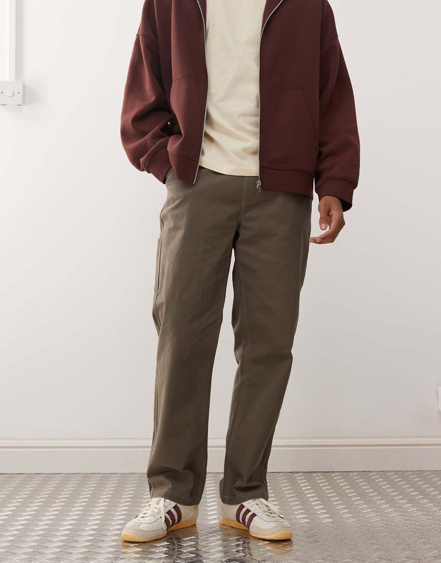 RVCA - Americana - Carpenter-Hose in Pilzbraun-Bunt von RVCA