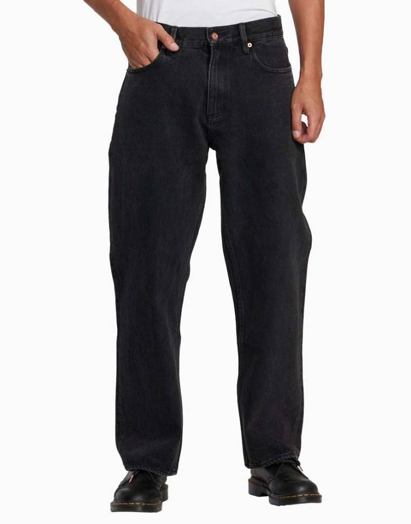 RVCA - Americana Dayshift - Jeans in schwarzer Rinse-Waschung von RVCA