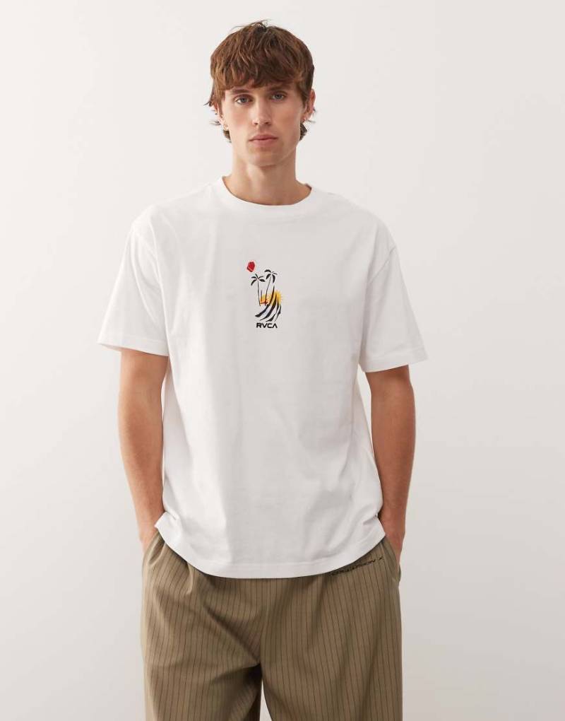 RVCA - Cutship - Kurzärmliges T-Shirt in Weiß von RVCA